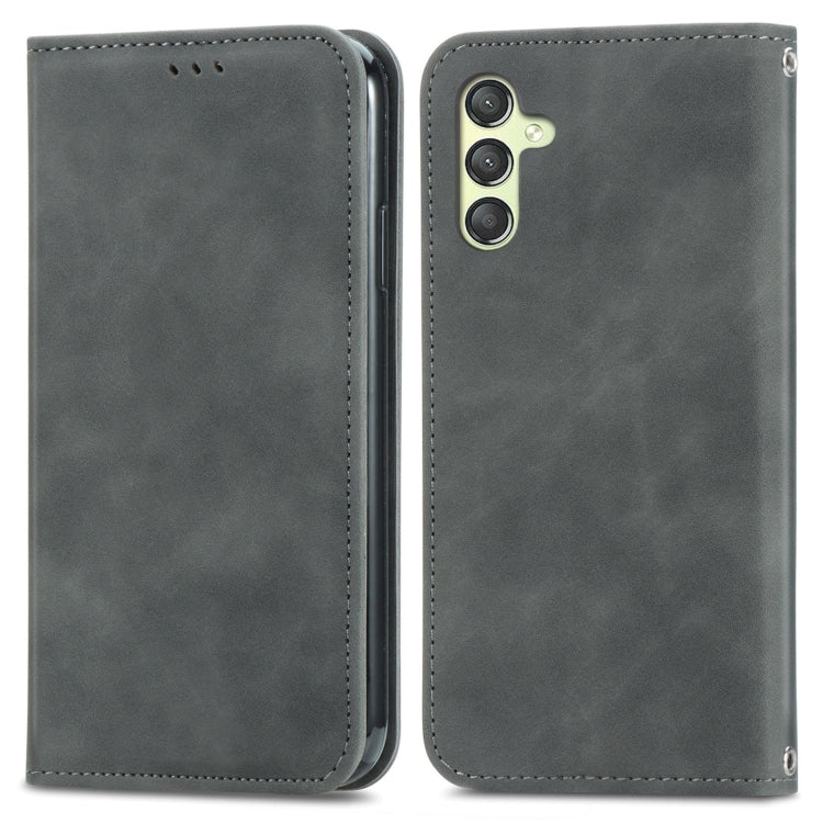 Retro Skin Feel Magnetic Leather Phone Case, For Samsung Galaxy A05, For Samsung Galaxy A05s 4G��...