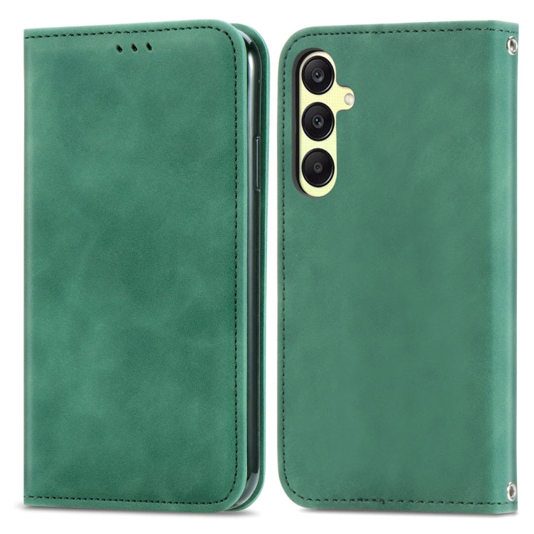 Retro Skin Feel Magnetic Leather Phone Case, For Samsung Galaxy A05, For Samsung Galaxy A05s 4G��...