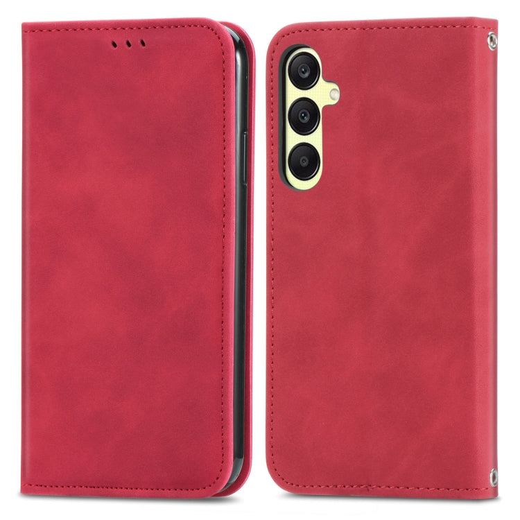 Retro Skin Feel Magnetic Leather Phone Case, For Samsung Galaxy A05, For Samsung Galaxy A05s 4G��...