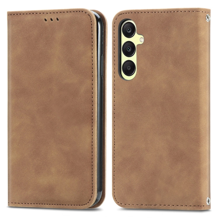 Retro Skin Feel Magnetic Leather Phone Case, For Samsung Galaxy A05, For Samsung Galaxy A05s 4G��...
