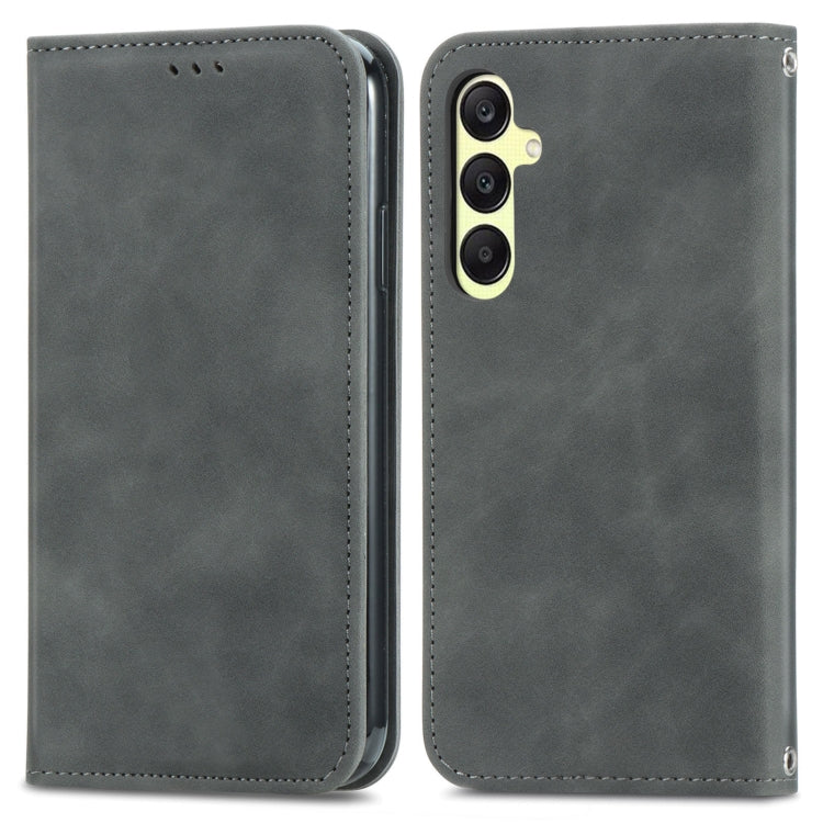 Retro Skin Feel Magnetic Leather Phone Case, For Samsung Galaxy A05, For Samsung Galaxy A05s 4G��...