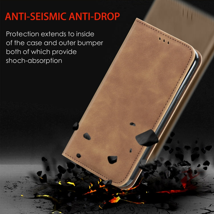 Retro Skin Feel Magnetic Leather Phone Case, For Samsung Galaxy S25 5G, For Samsung Galaxy S25+ 5...