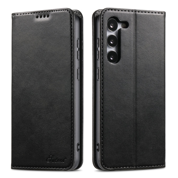 Suteni Calf Texture Horizontal Flip Leather Phone Case, For Samsung Galaxy S25 5G����������������...