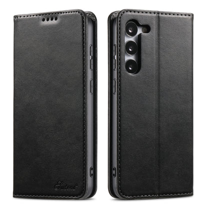 Suteni Calf Texture Horizontal Flip Leather Phone Case, For Samsung Galaxy S25 5G����������������...