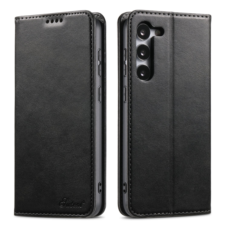 Suteni Calf Texture Horizontal Flip Leather Phone Case, For Samsung Galaxy S25 5G����������������...