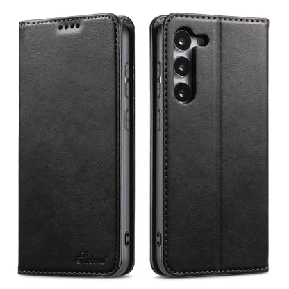 Suteni Calf Texture Horizontal Flip Leather Phone Case, For Samsung Galaxy S25 5G����������������...