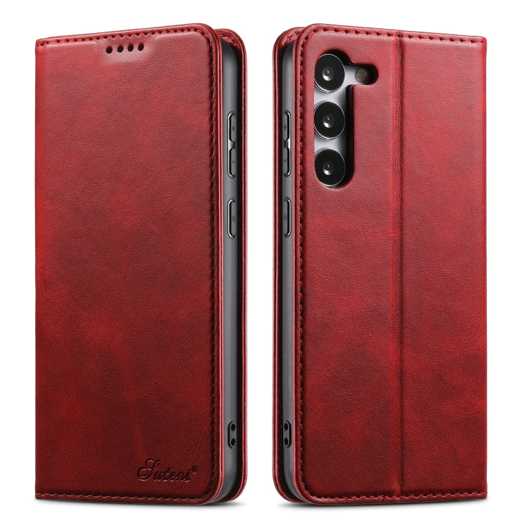 Suteni Calf Texture Horizontal Flip Leather Phone Case, For Samsung Galaxy S25 5G����������������...