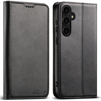 Suteni Calf Texture Horizontal Flip Leather Phone Case, For Samsung Galaxy S25 5G����������������...