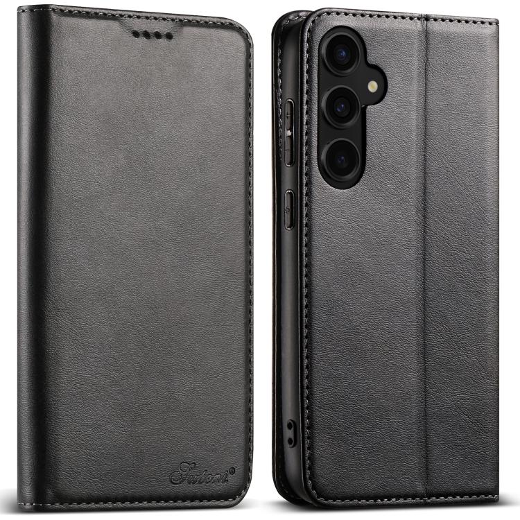 Suteni Calf Texture Horizontal Flip Leather Phone Case, For Samsung Galaxy S25 5G����������������...