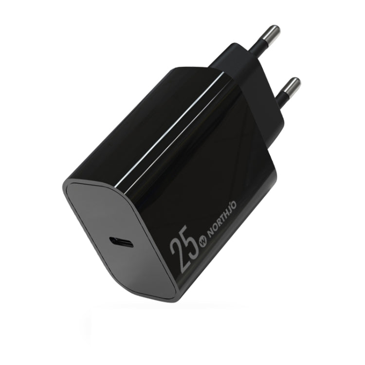 NORTHJO NOPD2501 PD 25W USB-C / Type-C Single Port Fast Charger, US Plug, EU Plug, UK Plug, AU Plug