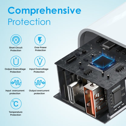 NORTHJO NOPD2502 PD 25W USB-C/Type-C + QC 3.0 USB Dual Ports Fast Charger, US Plug, EU Plug, UK P...