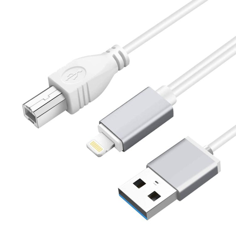 1m 8 Pin to USB + MIDI Electronic Music Instrument & OTG & Charging Multifunctional Cable Compati...