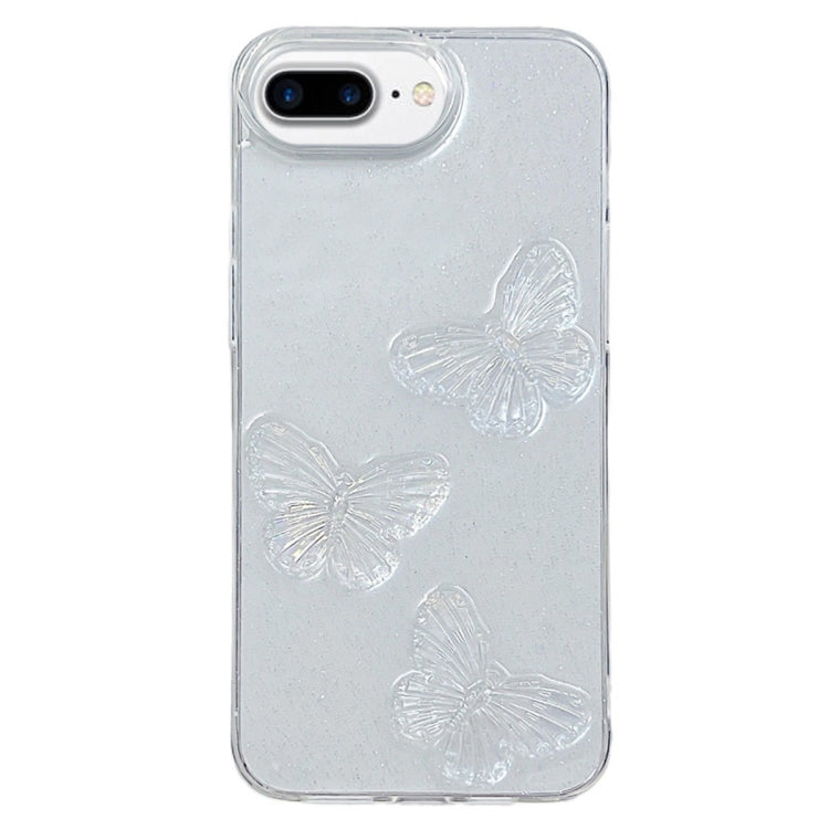 Clear Crystal Butterflies TPU Phone Case, For iPhone 16 Pro Max, For iPhone 16 Pro���������������...