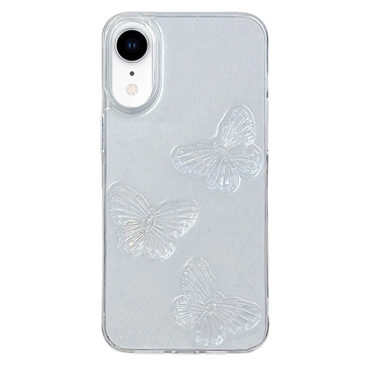 Clear Crystal Butterflies TPU Phone Case, For iPhone 16 Pro Max, For iPhone 16 Pro���������������...
