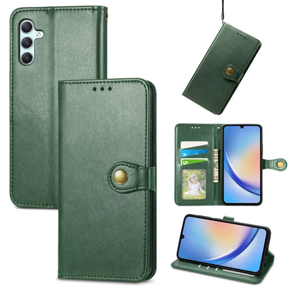 Retro Solid Color Buckle Leather Phone Case, For Samsung Galaxy S25 5G, For Samsung Galaxy S25+ 5...