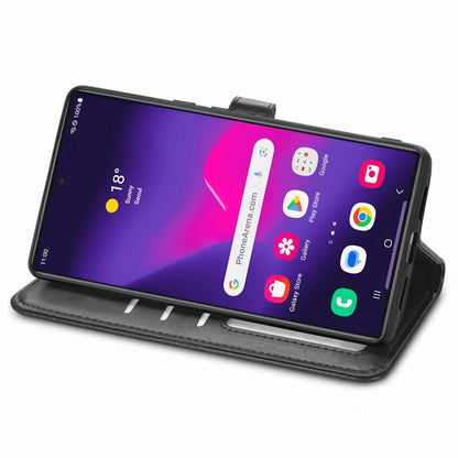 Retro Solid Color Buckle Leather Phone Case, For Samsung Galaxy S25 5G, For Samsung Galaxy S25+ 5...