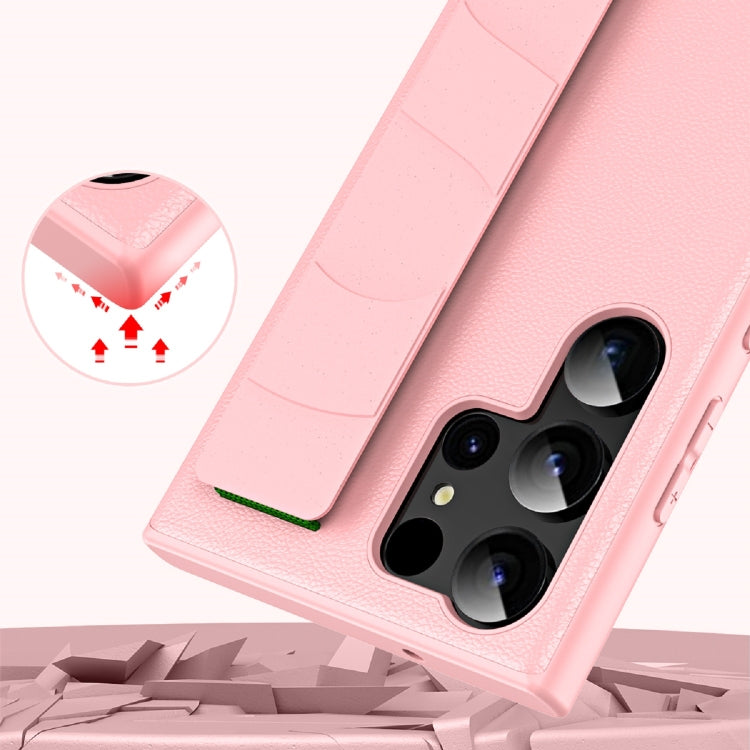 Skin Elastic Wrist Grip Back Cover Phone Case, For Samsung Galaxy S25 5G, For Samsung Galaxy S25+...