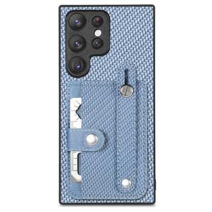 Wristband Kickstand Wallet Back Phone Case with Tool Knife