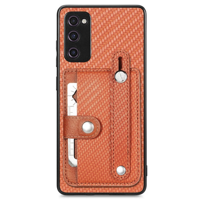 Wristband Kickstand Wallet Back Phone Case with Tool Knife