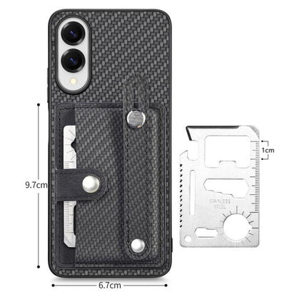 Wristband Kickstand Wallet Back Phone Case with Tool Knife