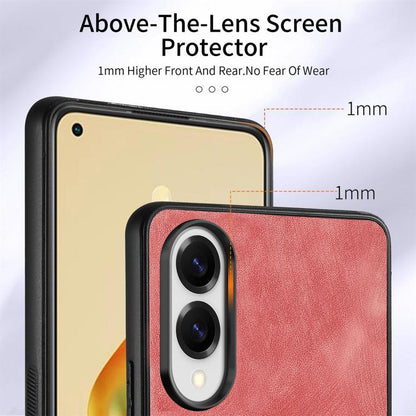 Retro Skin-feel Ring Card Wallet Phone Case