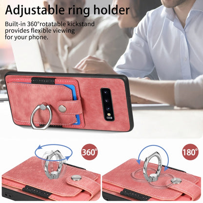 Retro Skin-feel Ring Card Wallet Phone Case