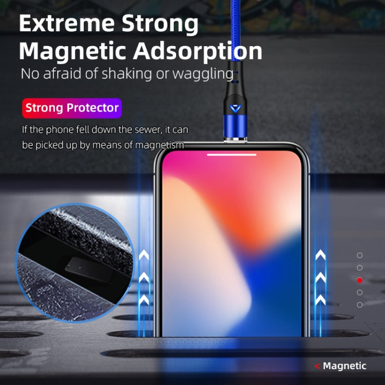 ENKAY 3A USB to 8 Pin Magnetic Fast Charging Data Cable with LED Light, 1m 3A USB to 8 Pin�������...