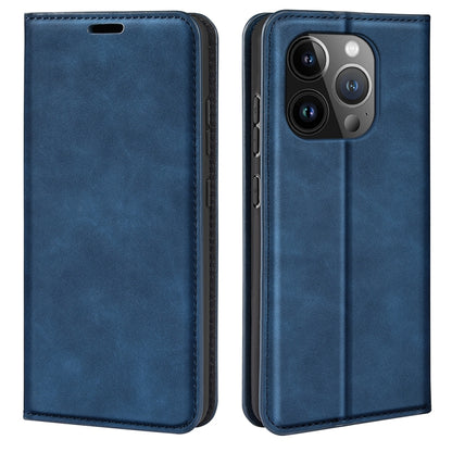 Retro-skin Magnetic Suction Leather Phone Case