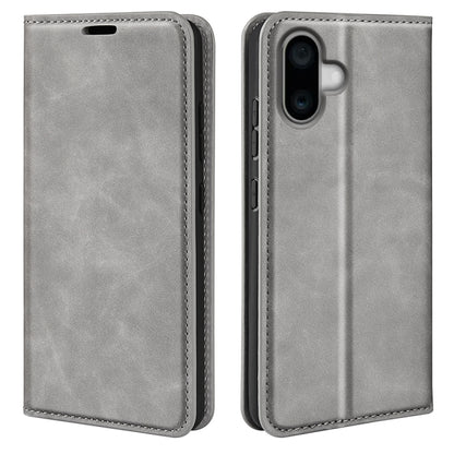 Retro-skin Magnetic Suction Leather Phone Case