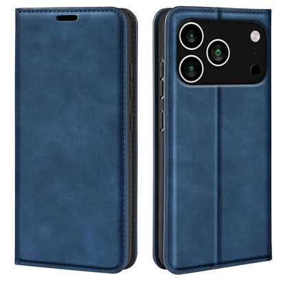 Retro-skin Magnetic Suction Leather Phone Case