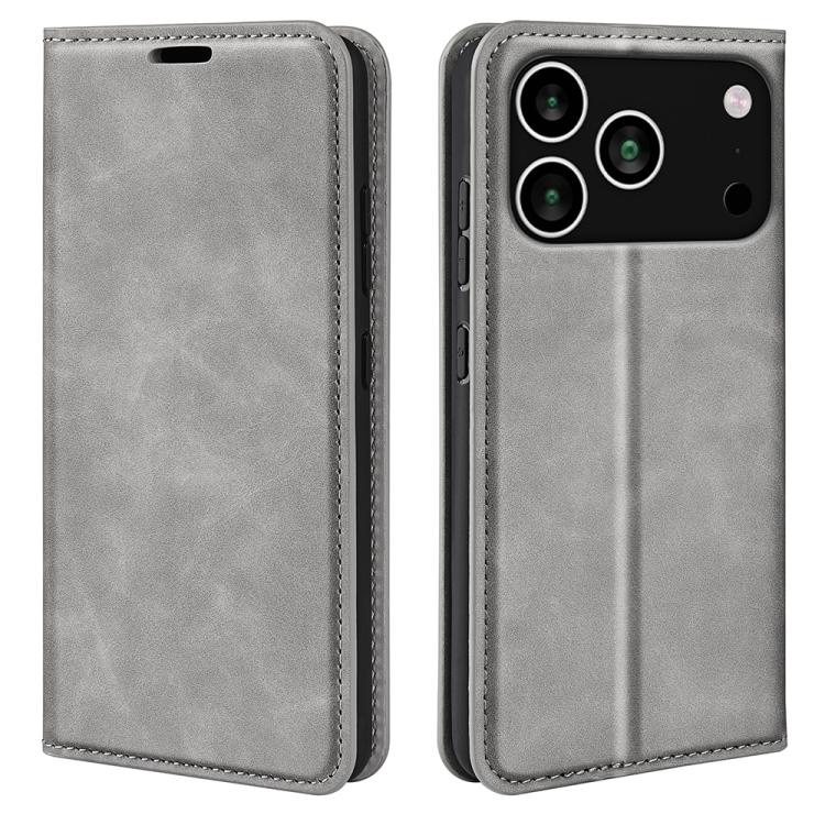 Retro-skin Magnetic Suction Leather Phone Case