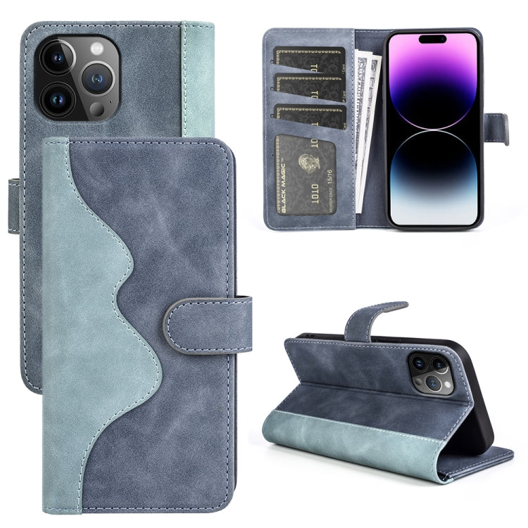 Stitching Horizontal Flip Leather Phone Case, For iPhone 16 Pro, For iPhone 16 Plus, For iPhone 1...