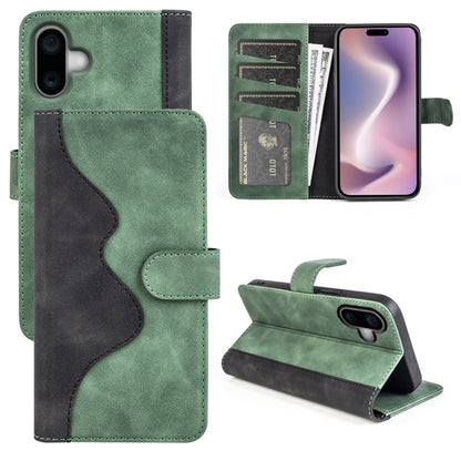 Stitching Horizontal Flip Leather Phone Case, For iPhone 16 Pro, For iPhone 16 Plus, For iPhone 1...
