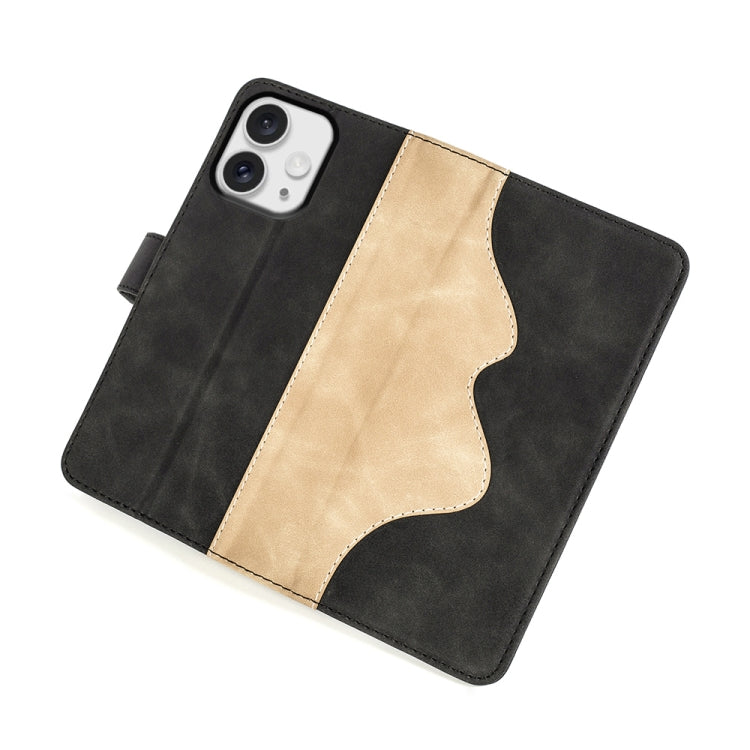 Stitching Horizontal Flip Leather Phone Case, For iPhone 16 Pro, For iPhone 16 Plus, For iPhone 1...