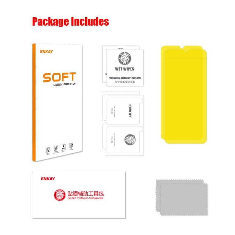 2pcs ENKAY Hat-Prince Full Glue Coverage Soft Explosion-proof Hydrogel Film, For Samsung Galaxy A...