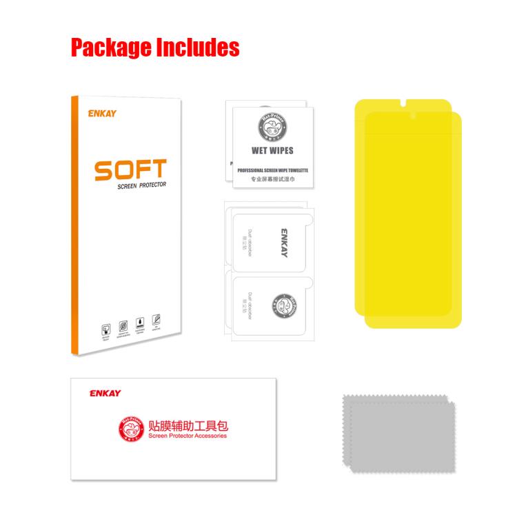 2pcs ENKAY Hat-Prince Full Glue Coverage Soft Explosion-proof Hydrogel Film, For Redmi 13X�������...