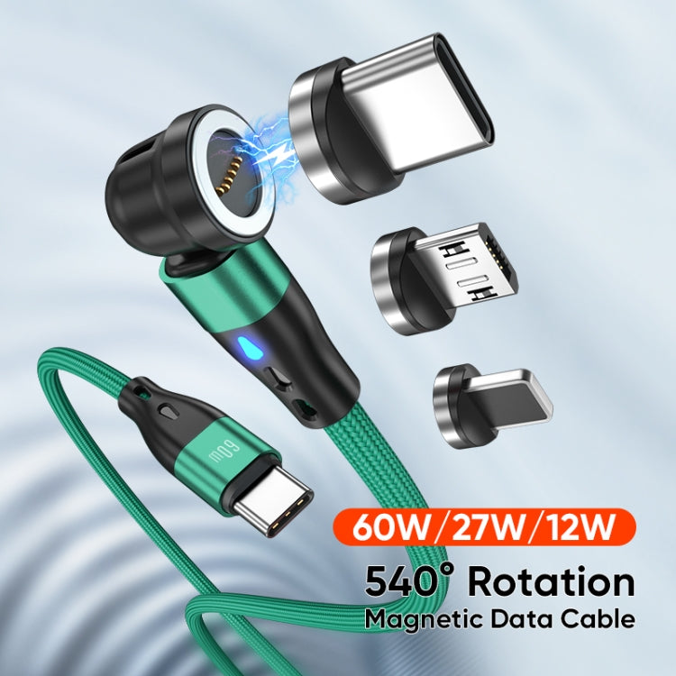 ENKAY PD60W Type-C to Type-C / 8 Pin / Micro USB Magnetic 540 Degrees Rotating Fast Charging Cabl...