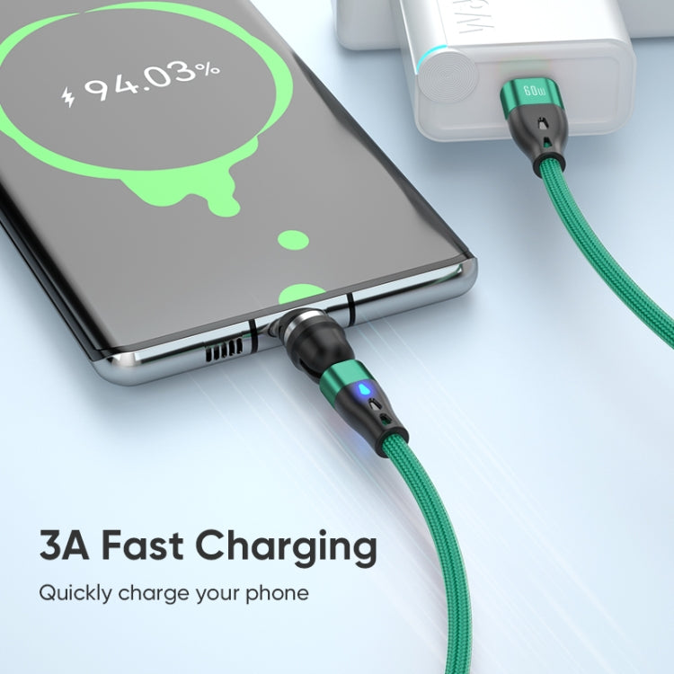 ENKAY PD60W Type-C to Type-C / 8 Pin / Micro USB Magnetic 540 Degrees Rotating Fast Charging Cabl...