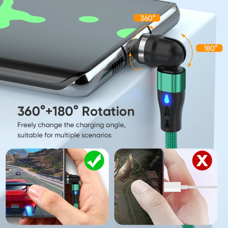 ENKAY PD60W Type-C to Type-C / 8 Pin / Micro USB Magnetic 540 Degrees Rotating Fast Charging Cabl...