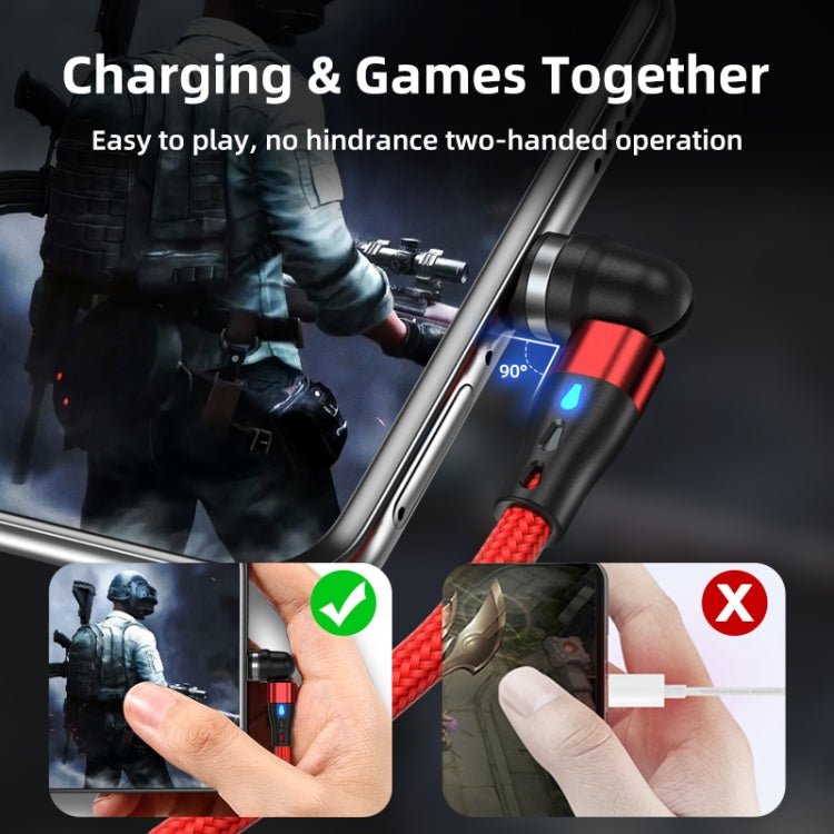ENKAY 3 in 1 3A USB to Type-C / 8 Pin / Micro USB Magnetic 540 Degrees Rotating Fast Charging Cab...