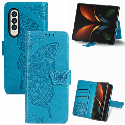 Butterfly Love Flower Embossed Leather Phone Case, For Samsung Galaxy S24+ 5G��������������������...