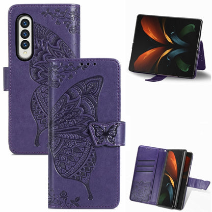 Butterfly Love Flower Embossed Leather Phone Case, For Samsung Galaxy S24+ 5G��������������������...