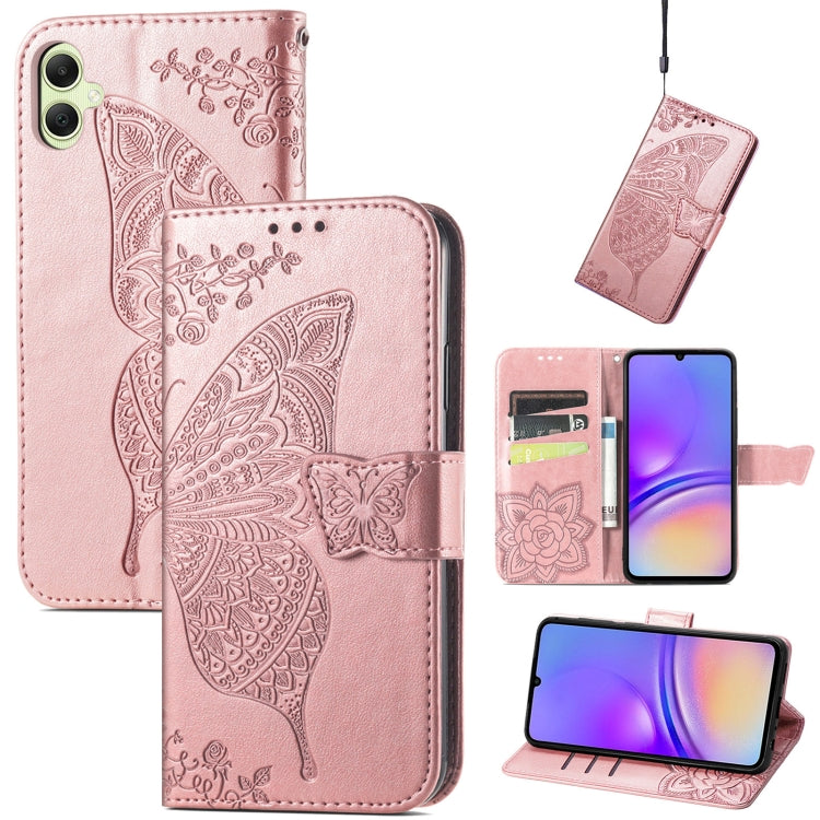 Butterfly Love Flower Embossed Leather Phone Case, For Samsung Galaxy S24+ 5G��������������������...