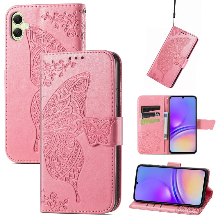 Butterfly Love Flower Embossed Leather Phone Case, For Samsung Galaxy S24+ 5G��������������������...