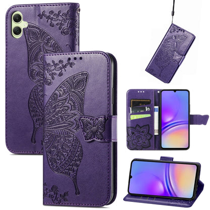 Butterfly Love Flower Embossed Leather Phone Case, For Samsung Galaxy S24+ 5G��������������������...