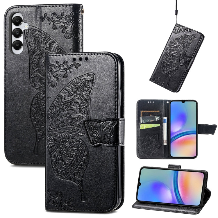 Butterfly Love Flower Embossed Leather Phone Case, For Samsung Galaxy S24+ 5G��������������������...