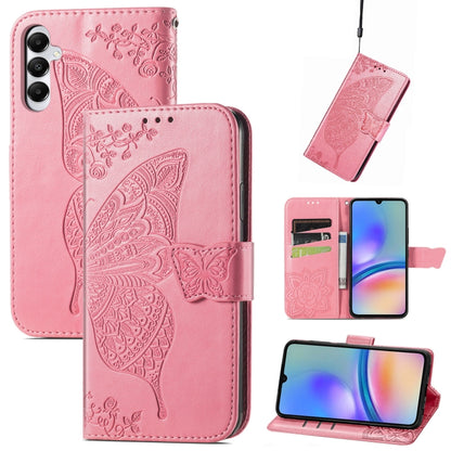 Butterfly Love Flower Embossed Leather Phone Case, For Samsung Galaxy S24+ 5G��������������������...