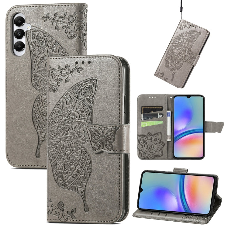 Butterfly Love Flower Embossed Leather Phone Case, For Samsung Galaxy S24+ 5G��������������������...