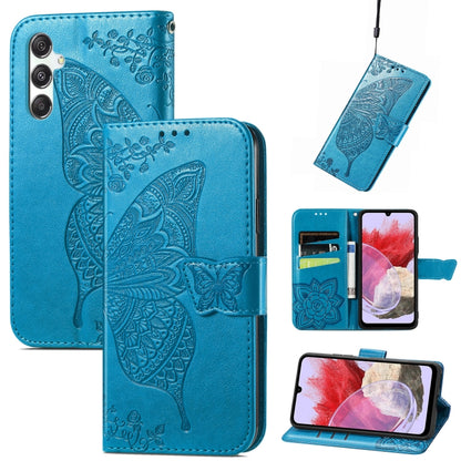 Butterfly Love Flower Embossed Leather Phone Case, For Samsung Galaxy S24+ 5G��������������������...