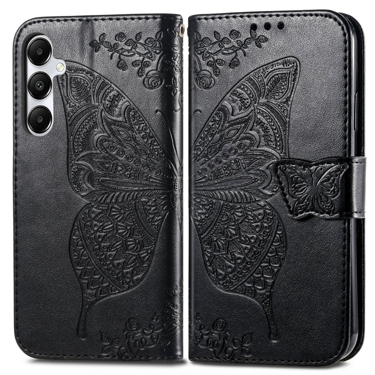 Butterfly Love Flower Embossed Leather Phone Case, For Samsung Galaxy S24+ 5G��������������������...